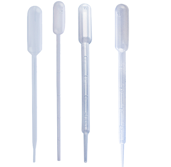 Pipette pasteur plastique en polyéthylène (PE), non stérile, LAB